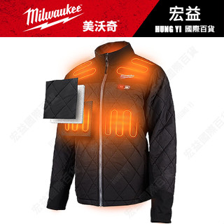 M12HJP米沃奇發熱菱格紋防風外套加熱羽絨外套 保暖外套 發熱外套 發熱衣