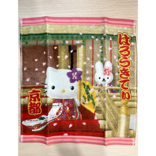 日本Hello Kitty 造型毛巾、手帕 京都款
