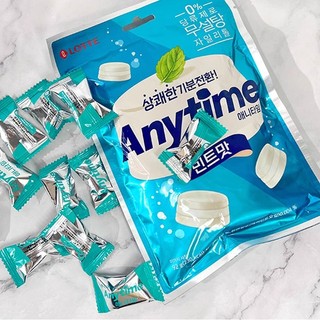 🔥熱款推薦🔥韓國進口 LOTTE樂天 三層夾心 牛奶薄荷糖 anytime 潤喉糖 清涼水果硬糖 零食 薄荷糖 清爽潤喉