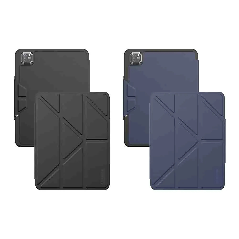 JTLEGEND iPad Pro 11吋(2024) Ness Pro 多角度折疊防潑水布紋保護殼（含筆槽+磁扣）