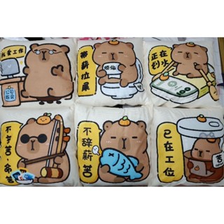 卡皮巴拉抱枕 水豚君 枕頭 沙發擺飾 雙面圖案 娃娃機出貨