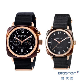 BRISTON 對錶 時尚黑 方糖錶 40MM 小方糖 36MM 情侶對錶 禮物 情人節禮物 優惠