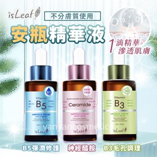 【isLeaf】安瓶精華液 35ml 神經醯胺緊緻 B5彈潤修護 B3毛孔調理 韓國 isLeaf 精華液 安瓶精華液