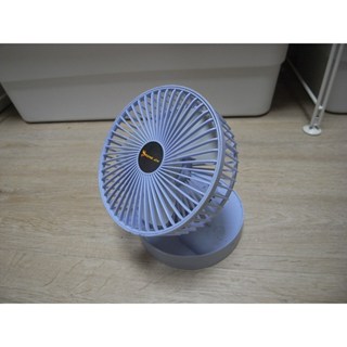 二手 HONG JIN 6吋 4段速隨身電源USB充電折疊便攜式無線風扇/電風扇