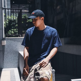 NEW BALANCE LOGO OVERSIZED JERSEY 深藍 立體LOGO 短T【MT43503NNY】