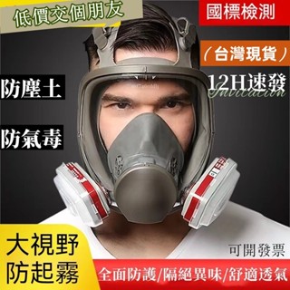 防塵面罩 防毒面具 全面罩噴漆 消防6800軍工 防甲醛農藥氣體 工業防塵 防煙面罩 勞保防護面罩 護目面罩 防霧高畫質