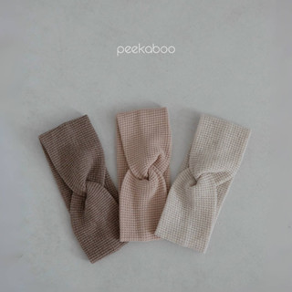 peekaboo 華夫格扭結髮帶【現貨+預購】寶寶髮帶 嬰兒髮帶 女童髮帶 新生兒髮帶 女寶 寶寶衣服 嬰兒衣服 韓國童
