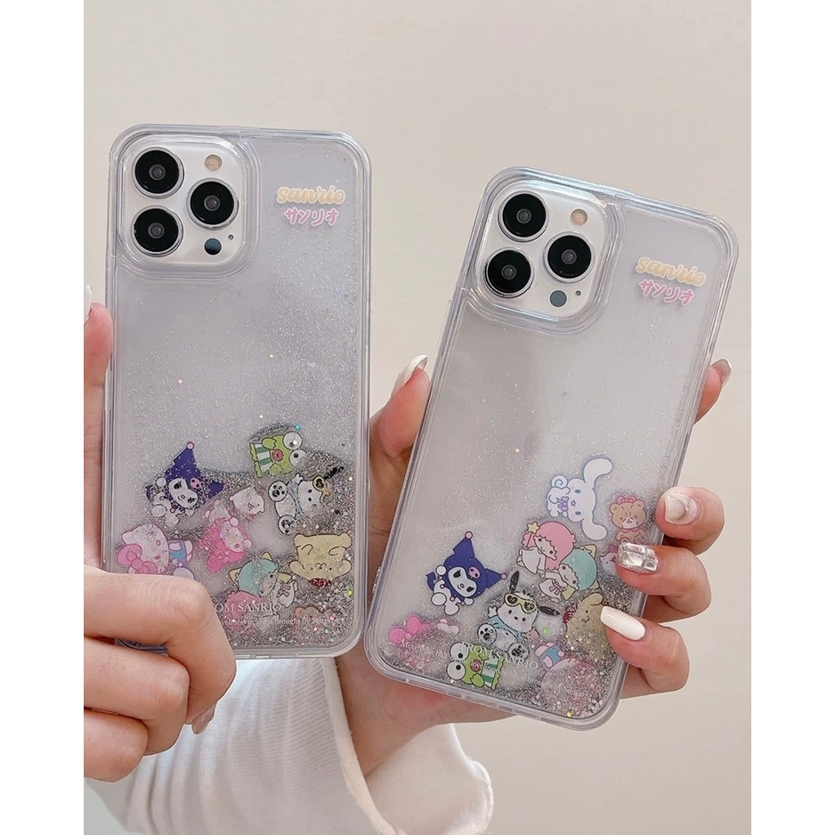 可愛 三麗鷗 維尼熊 流沙 適用iPhone 17 16 15 plus 14 13 12 pro max 11 手機殼
