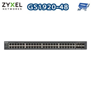 昌運監視器 ZYXEL 合勤 GS1920-48 v2 48埠GbE智慧型網管交換器 100/1000 Mbps