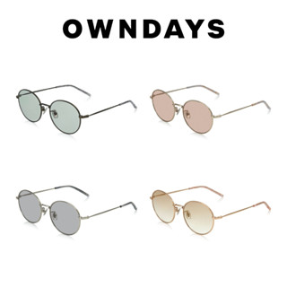 OWNDAYS 時尚金屬圓框墨鏡 SUN1069T-2S