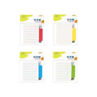 【史代新文具】N次貼 61606/61607/61608/61609 色塊橫格標籤型便條紙/便利貼