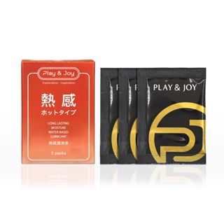PLAY & JOY瑪卡熱感潤滑液 隨身三入包｜可樂研究社