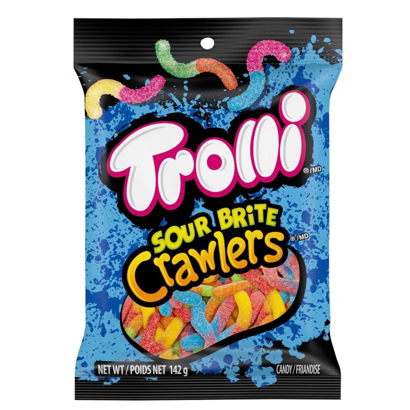 現貨Trolli sour brite crawlers酸酸毛蟲糖150g