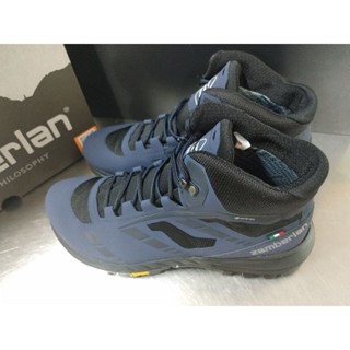 義大利製登山鞋 ZAMBERLAN 219 Anabasis Gtx /男用/中筒/防水/深藍色