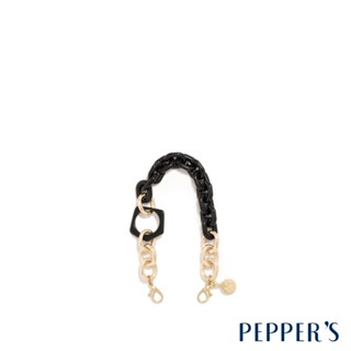 PEPPER'S | GOLD 鐵鍊造型手挽鍊 - 簡約黑