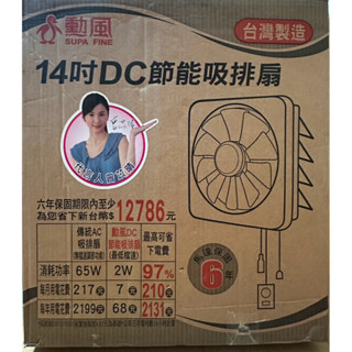 勳風 14吋DC節能吸排扇 HF-7114 （臺灣製造） 2016年製 吸排風扇 節能風扇 二手勳風吸排風扇