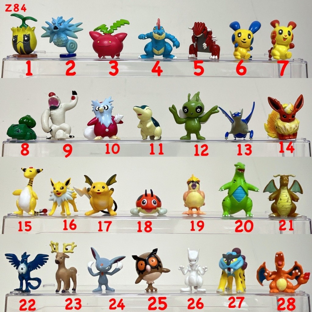 ♋魏玩具 Z 84 中型 二手 海刺龍 固拉多 火球鼠 伊布 電龍 班吉拉 驚角鹿 超夢 噴火龍 神奇寶貝 精靈寶可夢