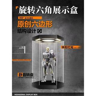 GK預購 AOWOBOX 工作室 旋轉六角形 展示盒 稚熱gk公仔模型 AB09035
