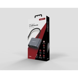 [台灣現貨] ANFY Type-C TO HDMI/VGA/USB/PD 轉接器 CH400 含稅蝦皮代開發票