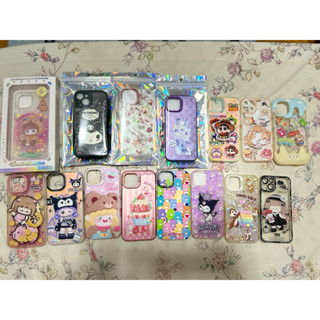 愛瘋14 手機殼 二手 iphone14 矽膠手機殼 非防撞 可愛風 磁吸 氣囊支架 蠟筆小新 米奇 小豬 玩具總動員