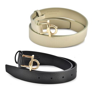 BURBERRY Rocking Horse b字型扣環小牛皮腰帶皮帶(任選)089618｜GoBrand購名牌