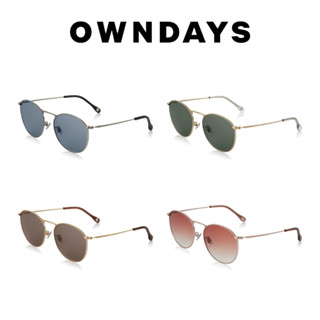 OWNDAYS潮流金屬圓框款墨鏡 SUN7001B-2S
