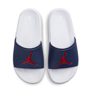 NIKE JORDAN JUMPMAN SLIDE 男 休閒拖鞋 運動拖鞋 白藍紅-FQ1598402