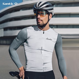 Santic森地客 新款男式春夏季長袖騎行服 公路自行車單車專業衣服