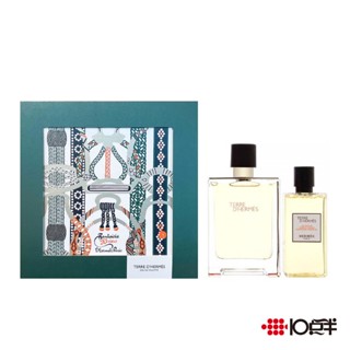 HERMES 愛馬仕 大地 男性淡香水 100ml 禮盒 （兩件組）〔 10點半香水美妝 〕
