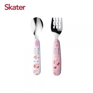 Skater不鏽鋼彎柄湯匙叉-KITTY(4973307574344) 263元