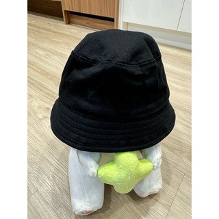 大童遮陽帽 黑色漁夫帽 帽子 兒童帽子 小孩帽子