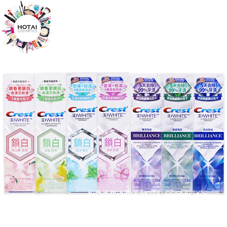 CREST 佳潔士 極致鑽白牙膏 香氛鎖白牙膏 (公司貨)【和泰美妝】