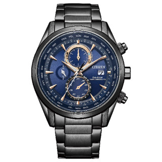 CITIZEN星辰 GENT'S系列 AT8265-81L 空中之鷹光動能電波時計腕錶 藍色款 43.0mm