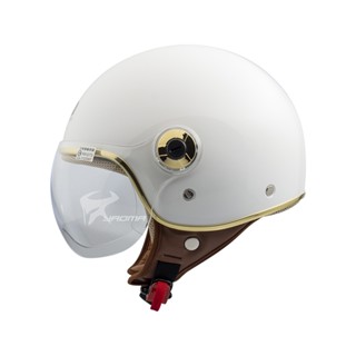 【KK】安全帽 K-808A 808A 素色 白 金緻風飛行帽 亮面 3/4罩 半罩帽 排齒扣 W鏡片 華泰｜耀瑪騎士