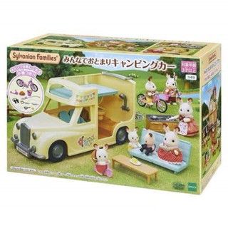 正版 現貨 森林家族 探險露營車 Sylvanian Families 探險 粉紅腳踏車 露營車 露營