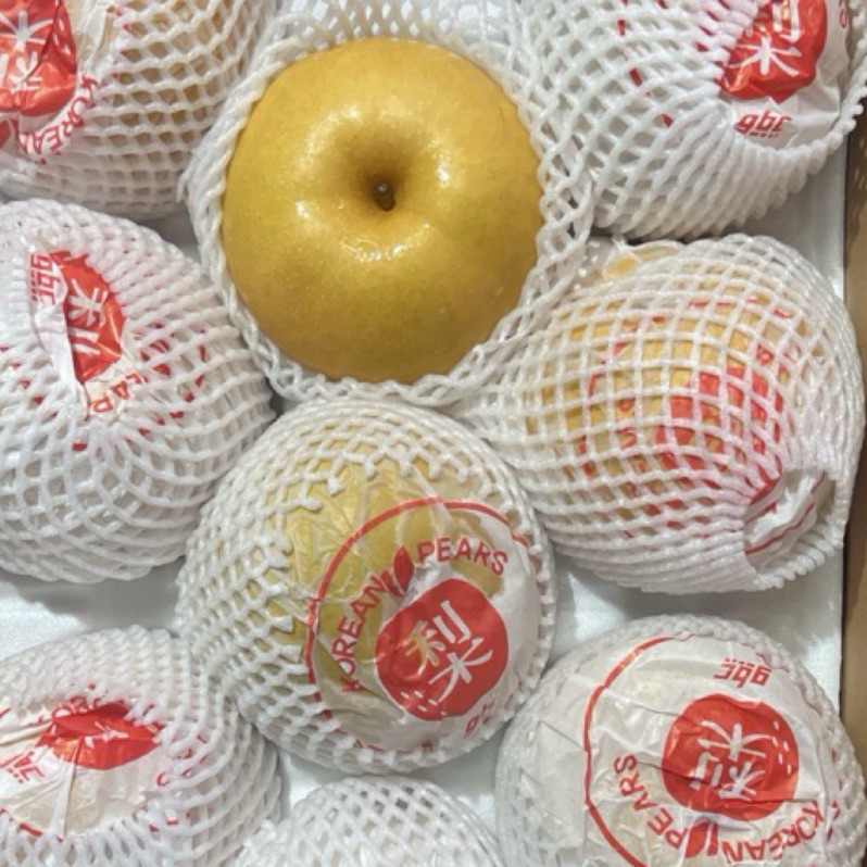 【中秋送禮 水果禮盒 送禮專用 韓國 圓黃梨】到貨 新高梨 1箱 18粒 15KG裝 分裝6粒裝 美國