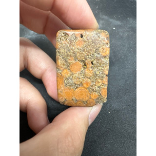 P4537 天然泰國龍宮舍利原礦 靈骨佛眼舍利 墜子 無事牌 墜飾 已打孔