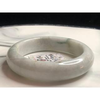 17.89圍天然玉石緬甸玉翡翠a貨冰糯種微紫飄花手鐲手環鐲子平安鐲玉鐲珠寶寶石首飾飾品