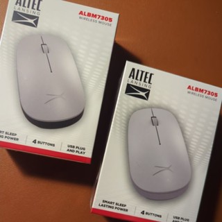 Altec Lansing DPI 可調式無線滑鼠 ALMB7305 銀色/白色