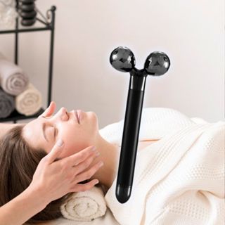 我的心機 3D滾輪震動按摩美容儀(極致黑)1入【小三美日】DS022946