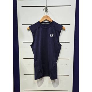 【清大億鴻】UNDER ARMOUR 男款 HG Armour 運動背心上衣 深藍色1361522-410