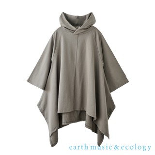 earth music&ecology 寬鬆連帽長版上衣(LA43L0C0300)