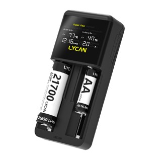 《LYCAN》L2 Ultra 快速充電器｜【IDiver海怪水下】不含電池 LED顯示電量 高速快充 防過熱