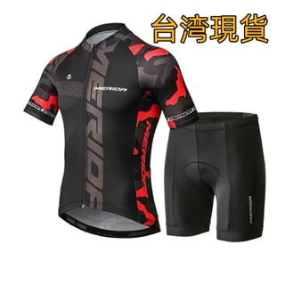 臺灣現貨 車衣 車褲 騎行服套裝夏季短袖公路車山地自行車騎行服 車衣 車褲 自行車衣 自行車衣車褲