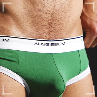 [追加XL] aussieBum Baseline 竹纖三角褲_天草綠