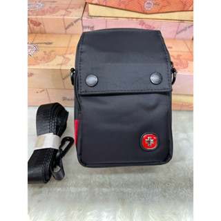 臺灣現貨 Overland 男生小腰包 斜背尼龍腰包 黑色小包包