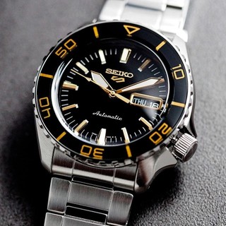 SEIKO精工 5Sports SRPK99限定黑金款 42.5MM 【Watch On-line Store】