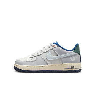 NIKE AIR FORCE 1 LV8 (GS) 女鞋 大童 休閒鞋 AF1 白藍綠-HM3721111