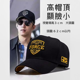 🚛臺灣出貨🚛 鴨舌帽 刺繡 字母 盾牌 休閒 時尚 韓版 ins 潮 顯臉小 男 女 大頭圍帽子 大頭圍 帽子 棒球帽