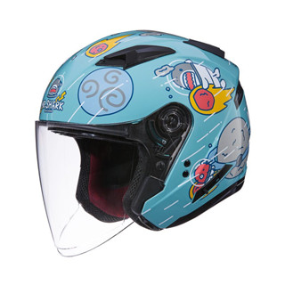 SOL SO7E SO-7E 鯊魚先生 極光綠 半罩 3/4罩 內藏墨鏡 雙D扣 雙層鏡 加長鏡片 安全帽
